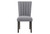 Gray Upholstered Tufted Velvet Dining Side Chair