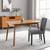Gray Upholstered Tufted Velvet Dining Side Chair