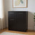 37" Black Wood Accent Cabinet With Two Doors And One Drawer