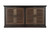 72" Dark Brown Solid Wood Shutter Style Sideboard with Four Doors