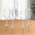 Set of Four Clear Tritan Plastic Stemmed All Purpose Wine Glass Decor