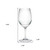 Set of Four Clear Tritan Plastic Stemmed All Purpose Wine Glass Decor