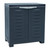 26" Dark Gray Heavy Duty Plastic Two Door Utility Cabinet