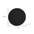 6' X 6' Black Round Indoor Outdoor Area Rug