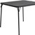 34" Black Wood and Iron Folding Square Dining Table