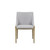 Gray And Brass Upholstered Fabric Dining Side Chair