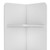 62" White Wood Corner Utility Cabinet With Two Doors