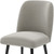 Set of Two Gray And Black Upholstered Fabric Dining Side Chairs