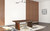 86" Dark Brown Solid Wood Dining Table