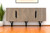84" Beige Solid Wood Carved Geometric Sideboard with Four Doors