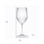 Set of Four Clear Tritan Plastic Stemmed All Purpose Wine Glass Home Accent