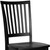 Black Wood Slat Back Dining Side Chair - 608219254124