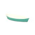 10" Aqua And White Cast Iron Oval Boat Shaped Tray