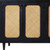 94" Black Distressed Solid Wood Sideboard with Six Doors
