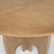59" Brown Solid Wood Pedestal Base Round Top Dining Table