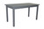 60" Gray Solid Wood Dining Table
