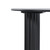 66" Black Solid Wood Double Pedestal Base Oval Dining Table - Black