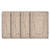 15" Set of Four Ivory And Natural Jute Square Placemats - 880016711820