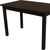 48" Dark Brown Solid Wood Dining Table