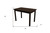 48" Dark Brown Solid Wood Dining Table
