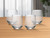 Set of Four Clear Tritan Plastic Stemmed All Purpose Wine Glass Modern Style