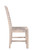 Set of Two White Wood Ladder Back Dining Side Chairs
