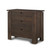 36" Dark Brown Solid Wood Accent Cabinet With Three Drawers