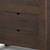 36" Dark Brown Solid Wood Accent Cabinet With Three Drawers