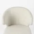 Ivory and Brown Mid Century Wingback Dining Chair