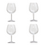 Set of Four Clear Tritan Plastic Stemmed All Purpose Wine Glass - 606114820901