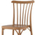 Set of Two Tan and Natural Heavy Duty Plastic Slat Back Dining Side Chairs
