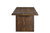 75" Dark Brown Solid Wood Live Edge Dining Table