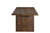 75" Dark Brown Solid Wood Live Edge Dining Table
