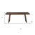 75" Dark Brown Solid Wood Live Edge Dining Table