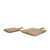 Set of Two Natural Solid Wood Handmade Serve Boards With Handles