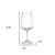 Set of Four Clear Tritan Plastic Stemmed All Purpose Wine Glass Classic Design