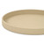 15" Taupe Faux Wicker Round Serving Tray
