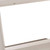 71" White Wood and Metal Self-Storing Leaf Pedestal Base Extendable Dining Table