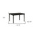 48" Black Solid Wood Dining Table