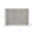 19" Set of Four Gray And Natural Cotton Placemats