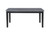 66" Dark Gray Faux Marble and Wood Dining Table