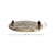16" Brown And Black Solid Wood Abstract Round Serving Tray With Handles