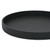 15" Black Faux Wicker Round Serving Tray