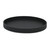 15" Black Faux Wicker Round Serving Tray