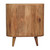 26" Oak Solid Wood Oval Accent Cabinet With Three Drawers
