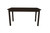 60" Dark Brown Solid Wood Dining Table
