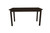 60" Dark Brown Solid Wood Dining Table