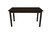 60" Dark Brown Solid Wood Dining Table