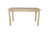 60" Natural Solid Wood Dining Table