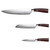 Black And Brown Wood Seven Piece Cutlery Set